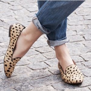 Madewell Teddy Loafer in Calf Hair Cheetah Size 6
